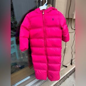 Ralph Lauren Baby Snowsuit Pink size 24 months